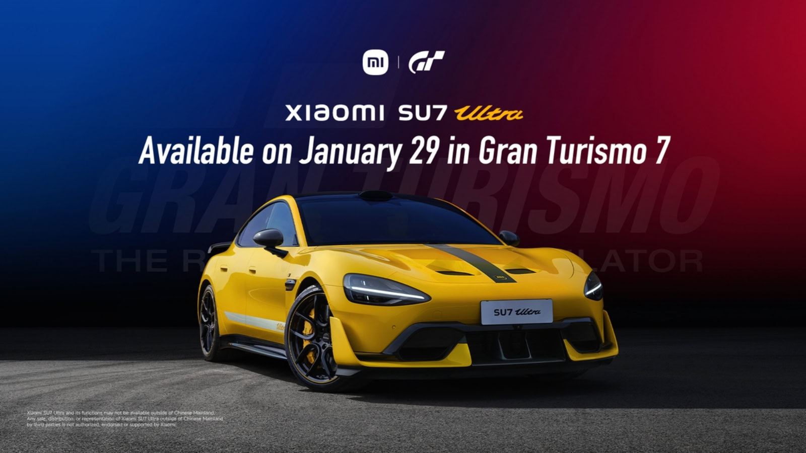 Xiaomi SU7 Ultra su Gran Turismo 7, debutto in pista su PS4 e PS5