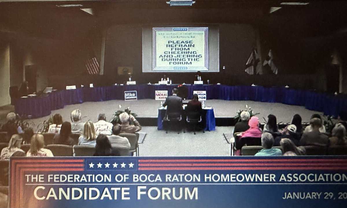 Boca Raton Mayors Candidate Forum: Growth, Infrastructure, and Transparency Take Center Stage