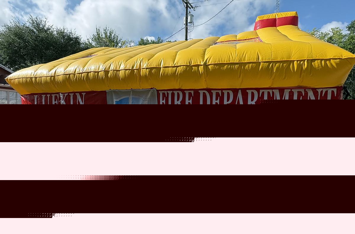 Lufkin Firefighters Introduce An Inflatable House to Teach Safety