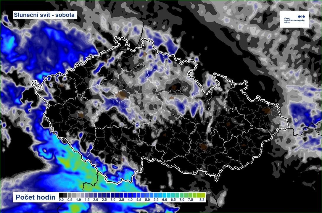 Zatímco dnes se teplota ještě pohybuje slabě nad dlouhodobým průměrem, víkendové teploty očekáváme slabě podprůměrné