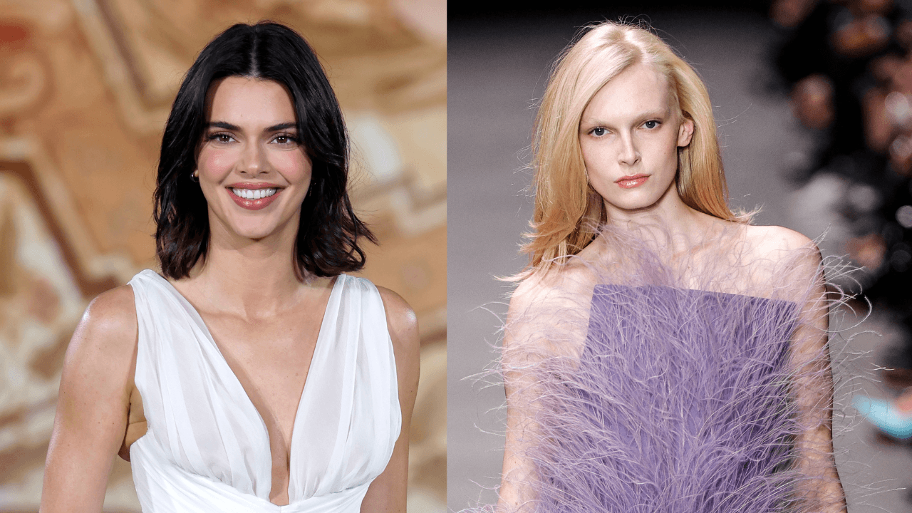 Kendall Jenner and Alex Consani Rock Naked Dress Trend on the Schiaparelli Runway