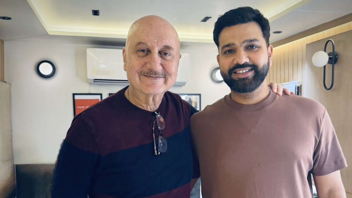 Anupam Kher Meets Rohit Sharma at Mehboob Studio — Calls Him ‘Calm, Genuine and Effortlessly Charming’
