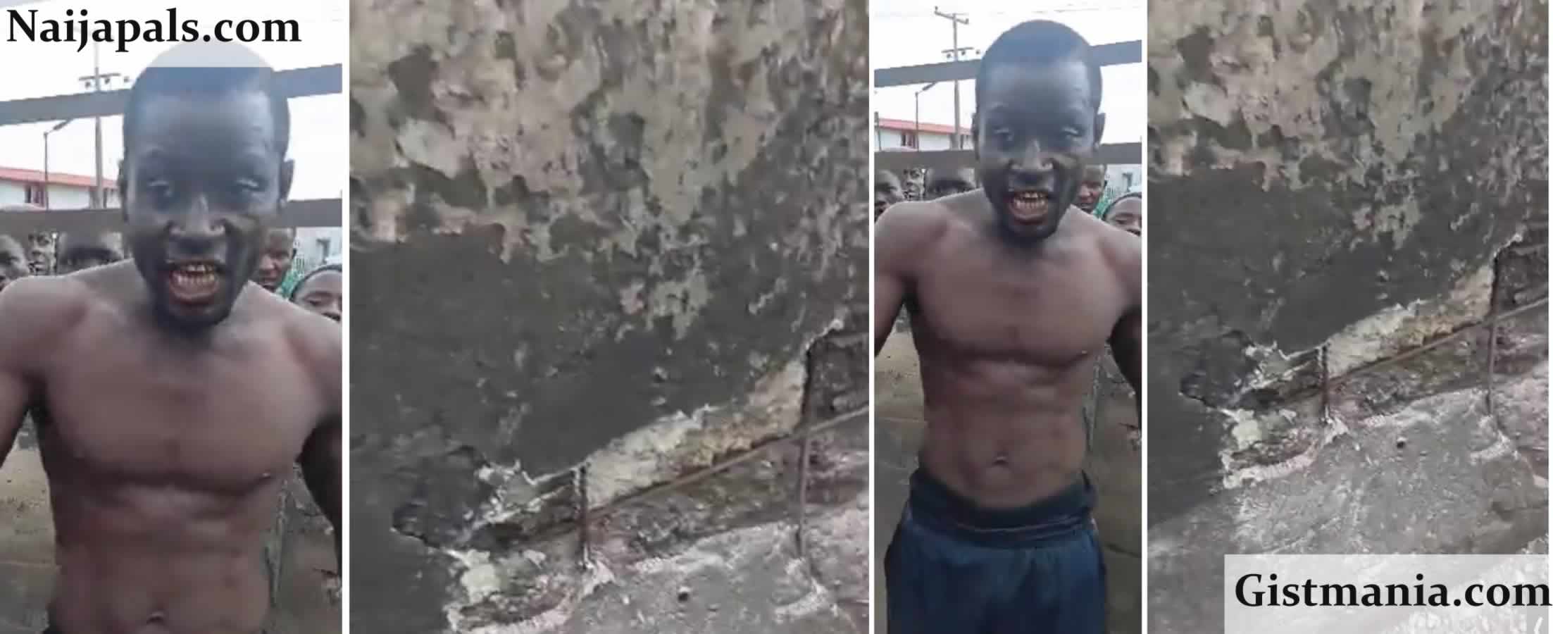 Lagos Man Arrested for Vandalising Expressway Barrier, Faces Prosecution (Video)