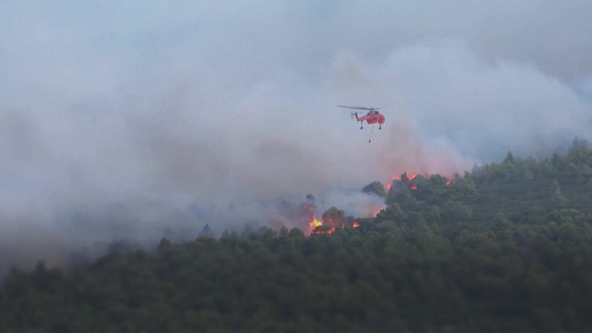 Firefighting helicopters collide mid-air as Europe’s wildfire emergency rages