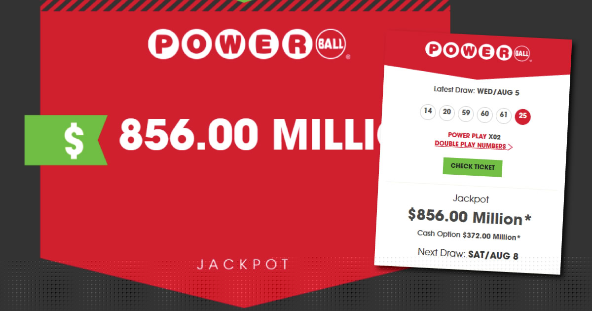 Comment on Powerball jackpot hits $856 million, Everett and Monroe tickets among four $50K Powerball wins by Alannah Middleton