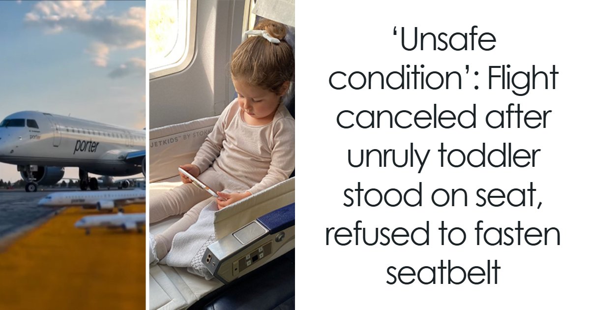 Unruly Toddler Gets Entire Flight Canceled And Strands All Passengers Overnight Just For Refusing To Fasten Their Seatbelt