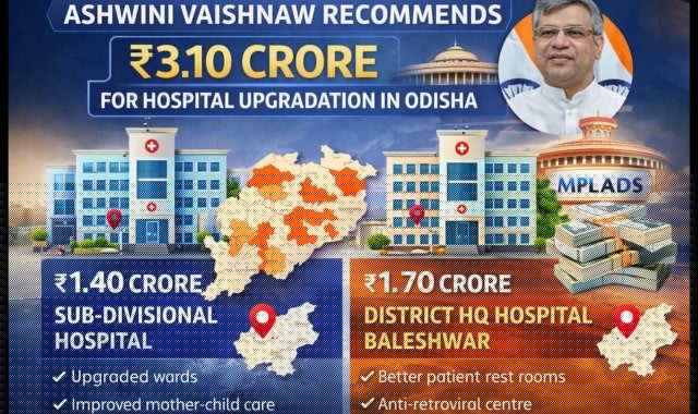 Ashwini Vaishnaw Recommends Rs 3.10 Cr Under MPLADS for Hospital Upgradation in Odisha