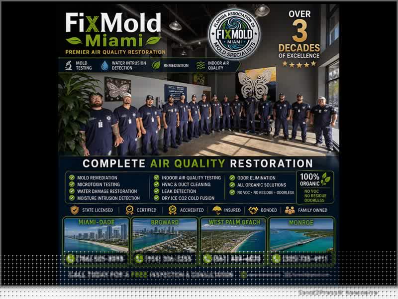 New CDC Data Show Mold Infections More Severe Than Previously Known: FixMold Miami Expands Laboratory-Grade Mold Testing