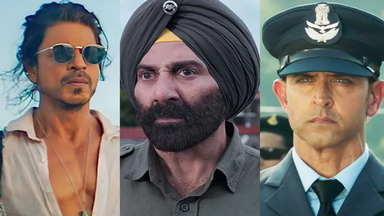 Border 2 vs Pathaan vs Fighter Box Office Comparison Opening Week: Sunny Deol's film trails behind Shah Rukh Khan starrer