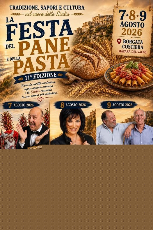 Mazara del Vallo, il cinema torna sotto le stelle e il weekend profuma di pane e pasta