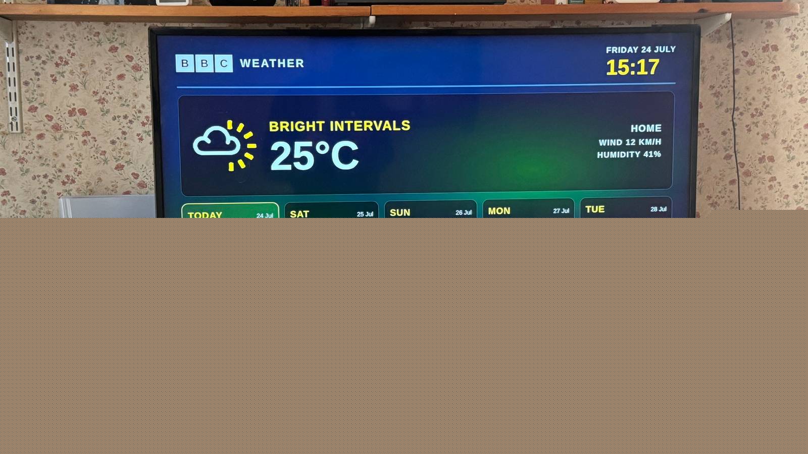 I turned a Raspberry Pi into a custom TV dashboard for weather, calendar events, and more