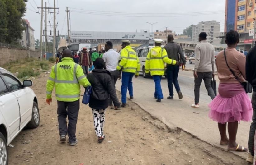 NTSA Arrests More Nairobi Pedestrians for Ignoring Footbridge at Pipeline