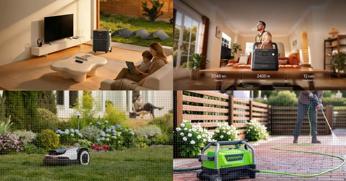 Jackery 3,584Wh and 2,048Wh HomePower power stations get exclusive $1,450 savings to new lows, Roborock, Greenworks, more
