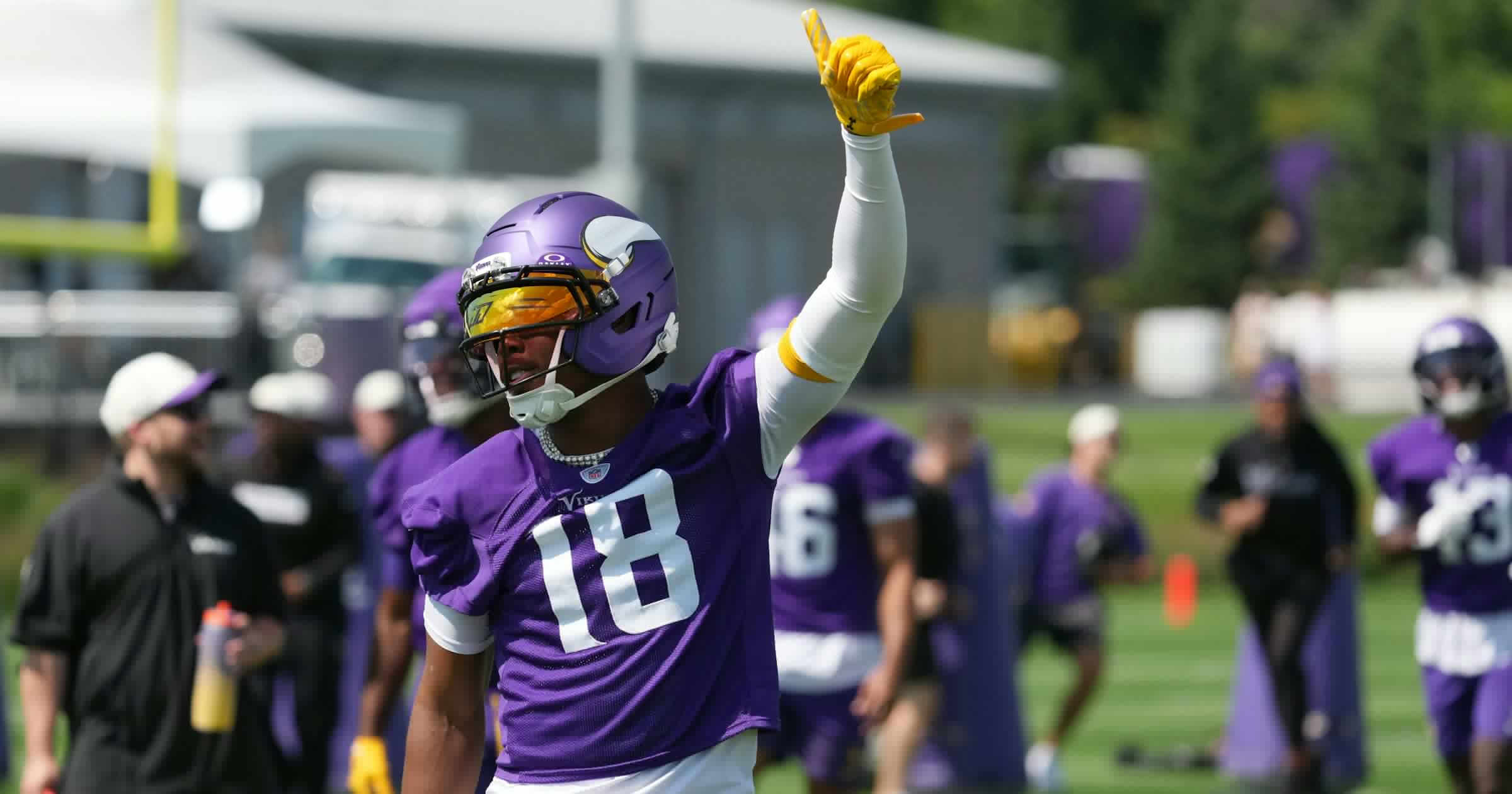 As Vikings training camp opens to fans, Justin Jefferson is the star of the show