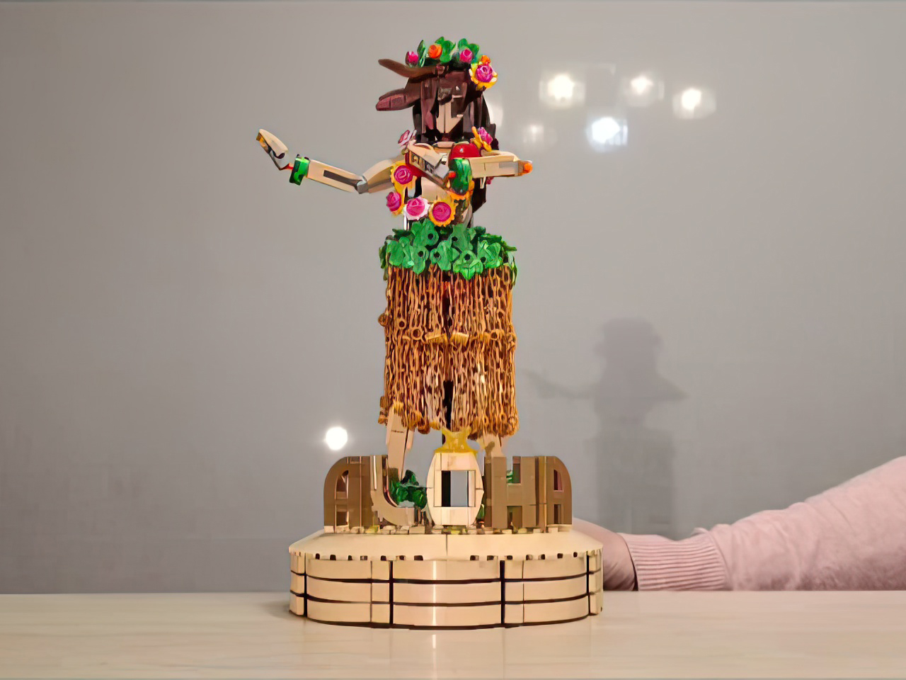 This LEGO Hula Girl Actually Dances When You Crank It