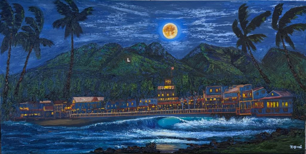 Maui Artist Rafael Pereda unveils “Lahainaluna” to mark third anniversary of Lahaina Fire