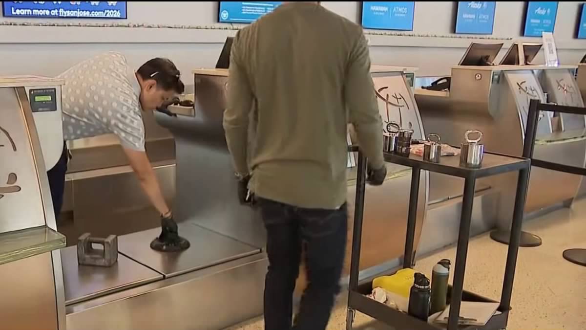 Inspectors put baggage scales to the test at San Jose airport