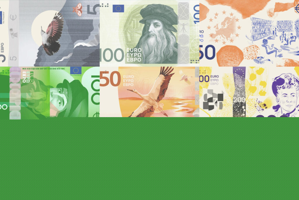 El BCE revela els nous dissenys dels bitllets d’euro
