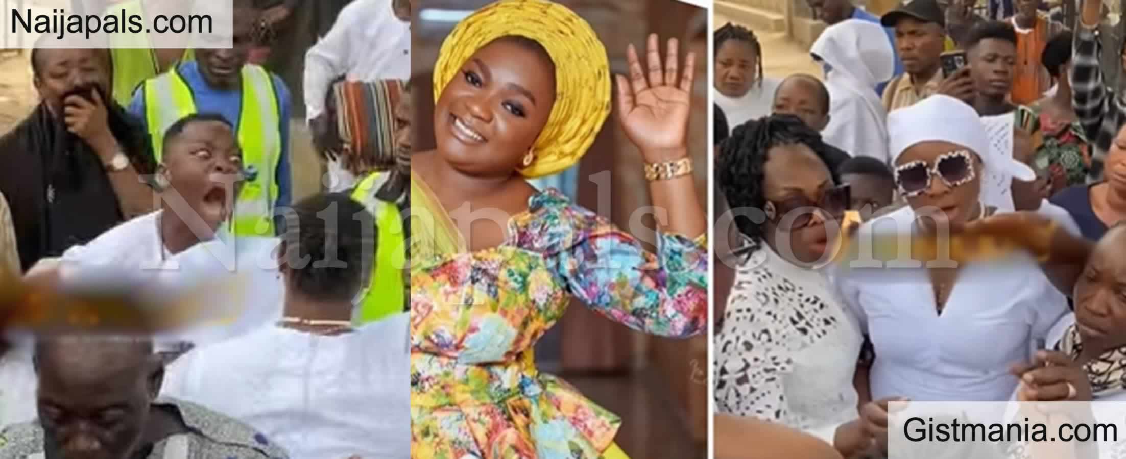 Drama at Omije Ojumi's Funeral as Estranged Husband's Family Clash With Her Kids At Grave Side