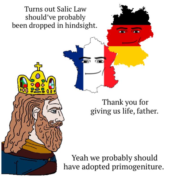History Memes - Salic Law really nerfed the Franks | History Memes