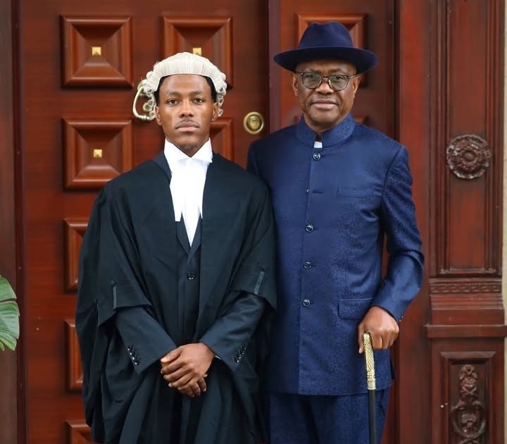 Nigeria's FCT Minister Nyesome Wike's Son Jordan Called To The Nigerian Bar....