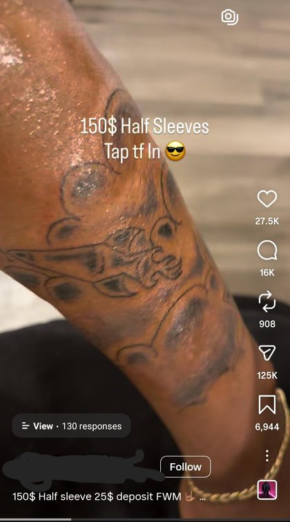 Tattoo Fails - $150 half sleeves