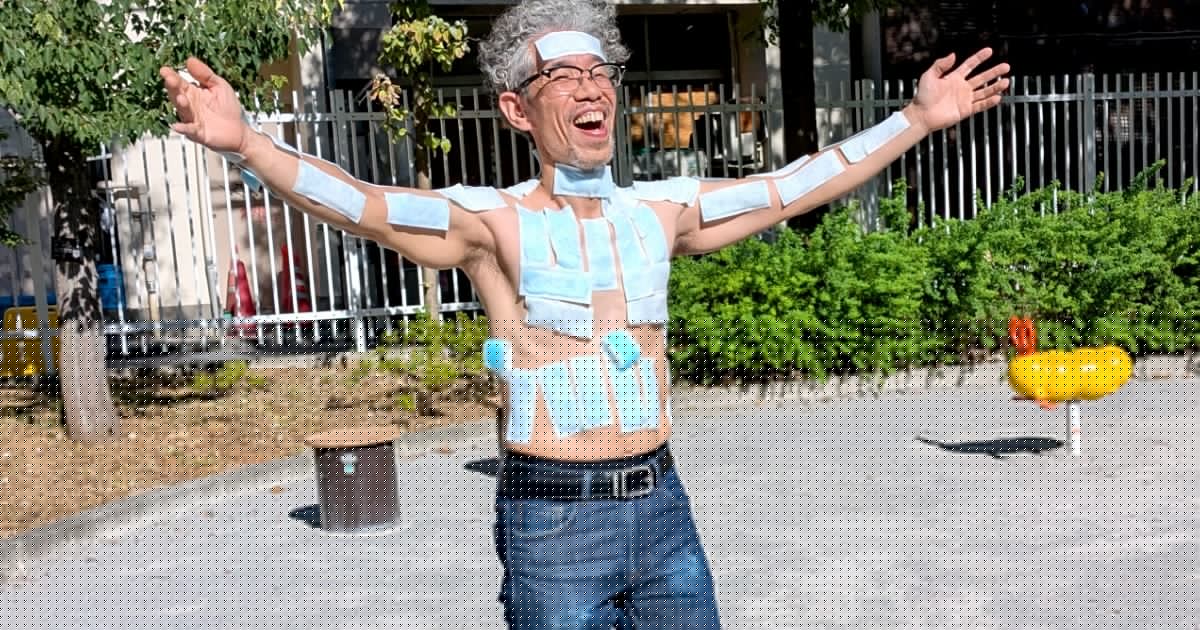 Is covering your entire upper body with cooling strips enough to fend off Japan’s summer heat?