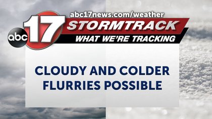 Tracking colder temperatures and chances of flurries
