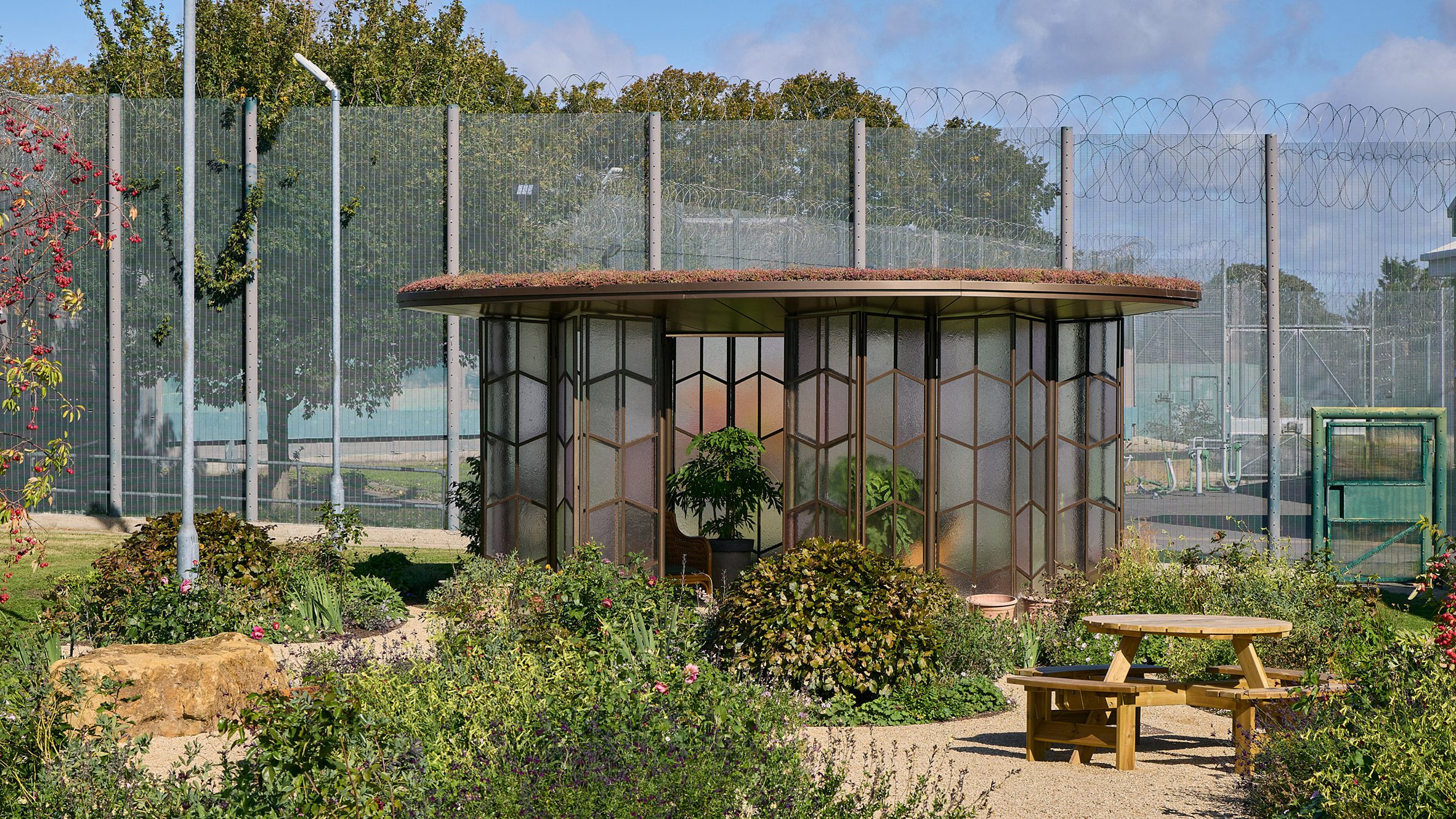 Glasshouse Garden pavilion offers "moment of beauty" in women's prison