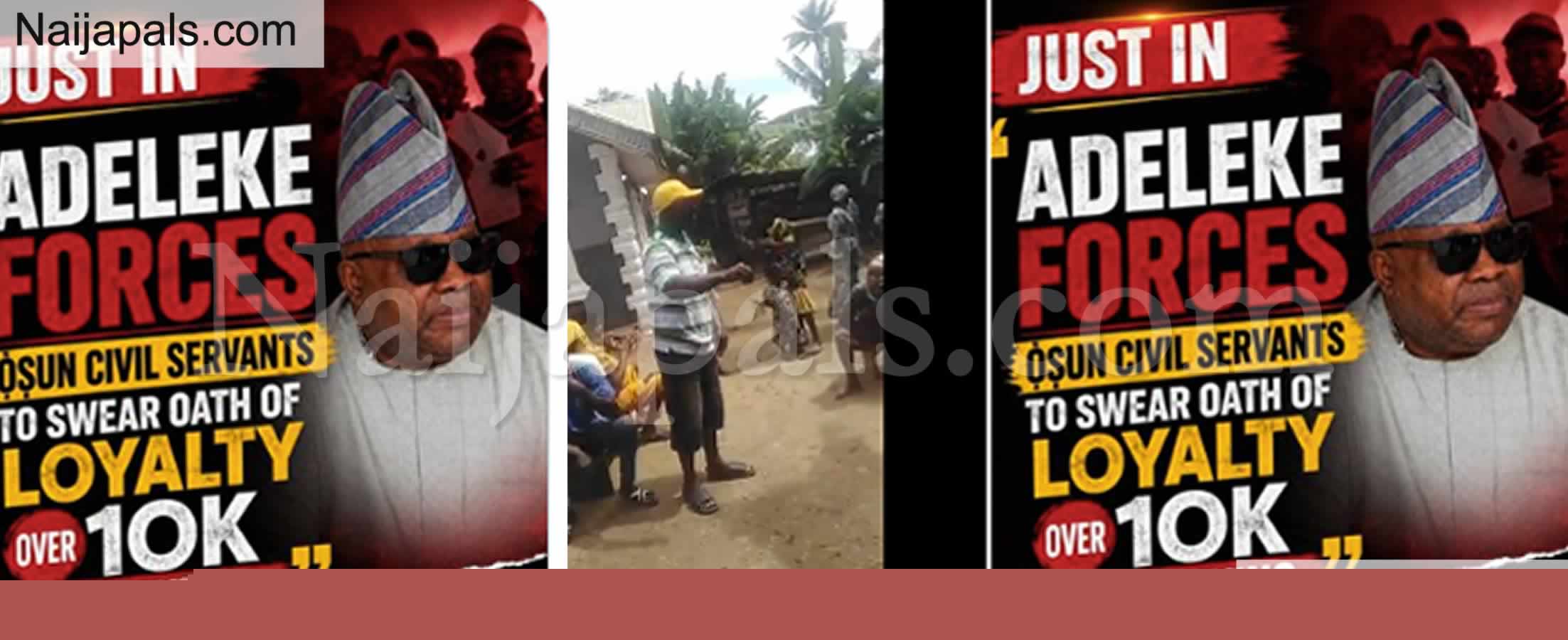 Video of Osun Residents Collecting N10k & Taking Oath to Vote in Upcoming Polls Sparks Reaction