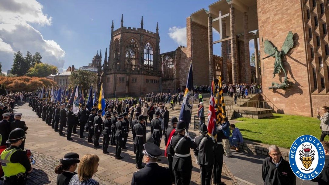 Coventry hosts poignant memorial service for police officers