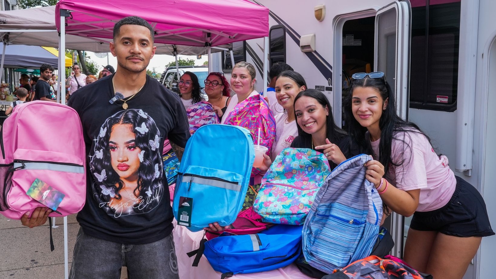 Backpacks full of school supplies get distributed to honor the life of Julissa Berdeja