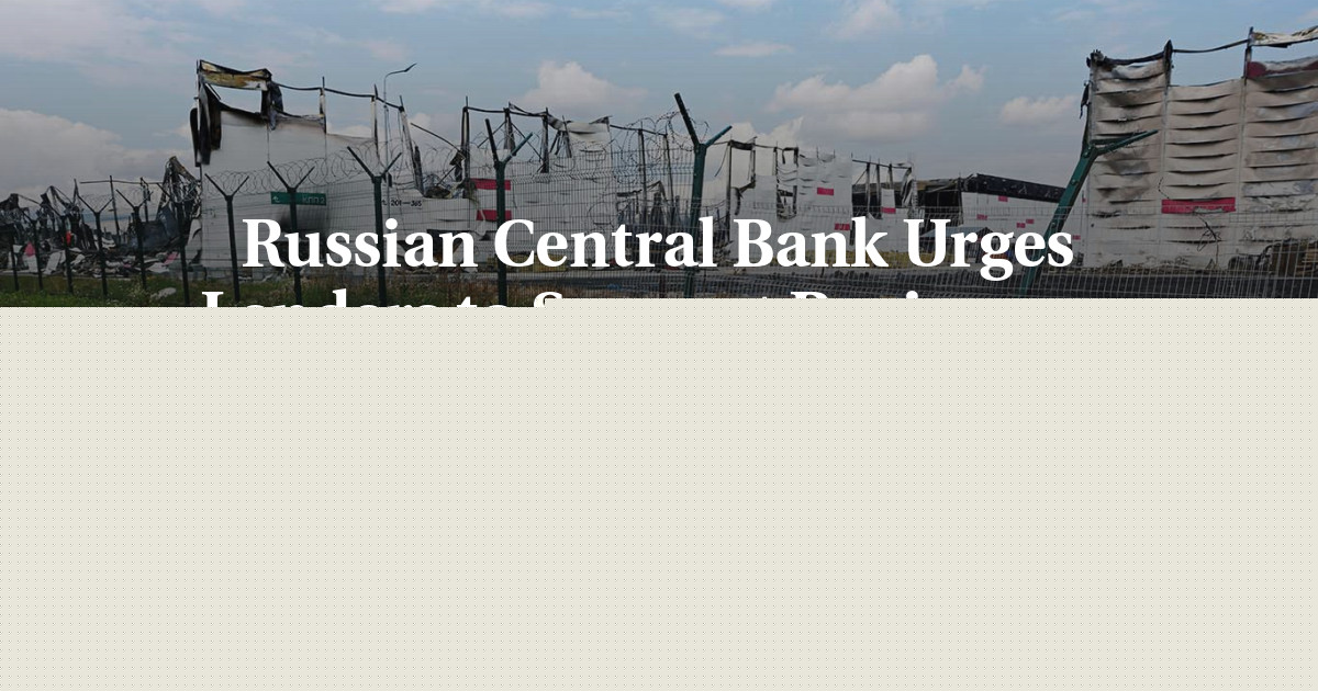 Russian Central Bank Urges Lenders to Support Businesses Impacted by Wildberries Warehouse Attacks