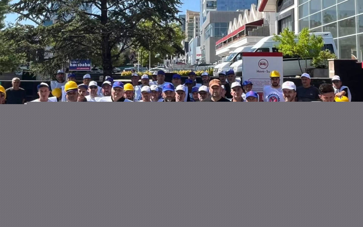 Doruk Madencilik işçileri yeniden Yıldızlar SSS Holding önünde