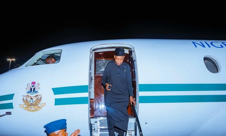 Shettima Back In Abuja After UNGA80 Mission, Germany Engagements