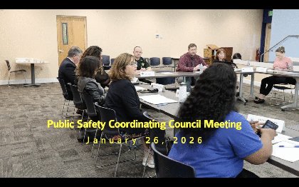 Public Safety Coordinating Council Meeting – Jan. 26, 2026