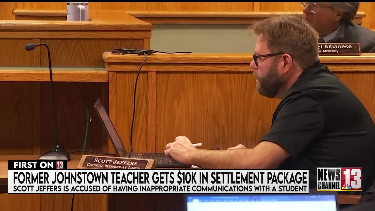 FIRST ON 13: Arrested Johnstown teacher given over $10K as a part of settlement agreement