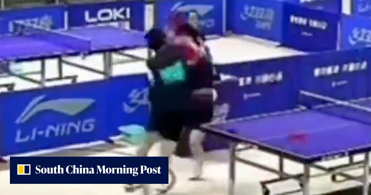 China youth player punches, kicks opponent after losing table tennis trial match