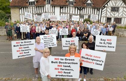 No means no say campaigners against proposed new town in south Warwickshire
