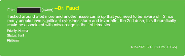 Fauci’s texts can be read here …
