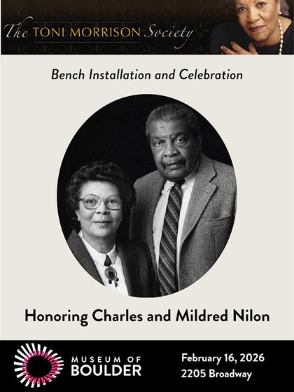 Toni Morrison Society Bench Installation and Celebration to Honor Dr. Charles and Mrs. Mildred Nilon