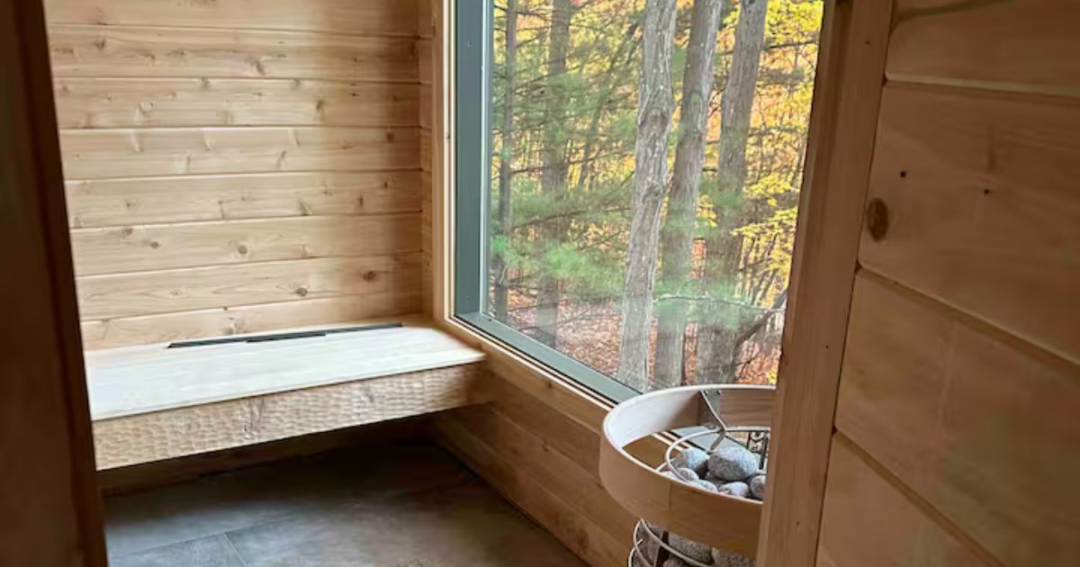 The Michigan Airbnb With a Next-Level Sauna That Redefines Cozy Season