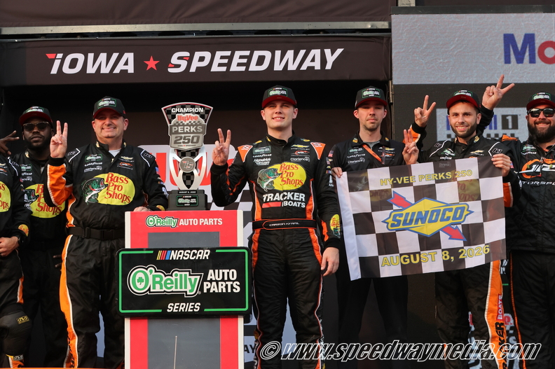 Carson Kvapil goes back-to-back with thrilling O’Reilly victory at Iowa