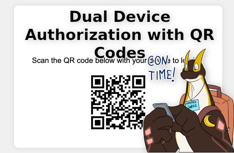 Dual-Device Authorization with QR Codes