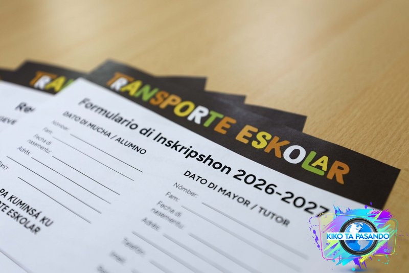 Entidat Públiko Boneiru ta habri inskripshon pa transporte eskolar pa aña eskolar 2026–2027  –  Het Openbaar Lichaam Bonaire opent aanmelding voor schooltransport schooljaar 2026–2027