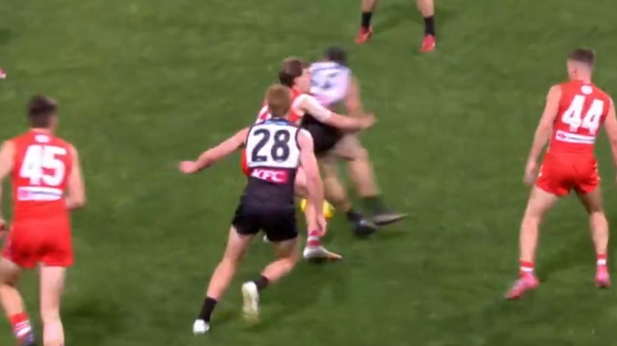 Port Adelaide veteran Darcy Byrne-Jones handed one-match ban for high hit on Sydney star Errol Gulden