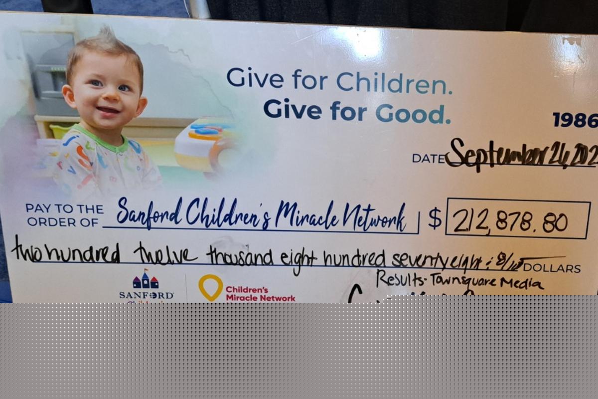 Look How Much Sioux Falls Raised for Kids with Cancer