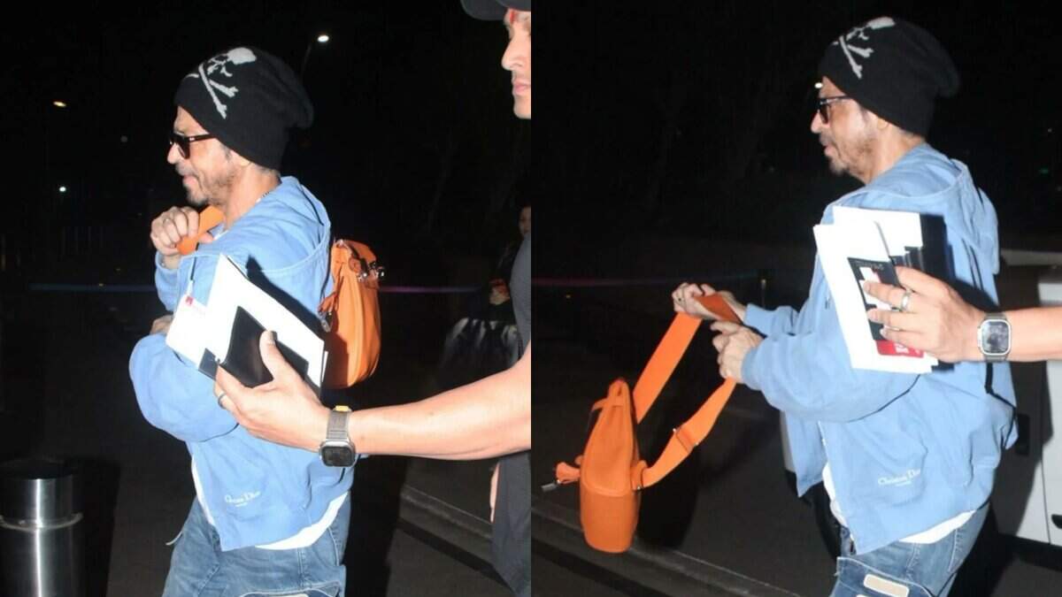 Video: SRK’s tiny Hermes backpack costs lakhs, check price