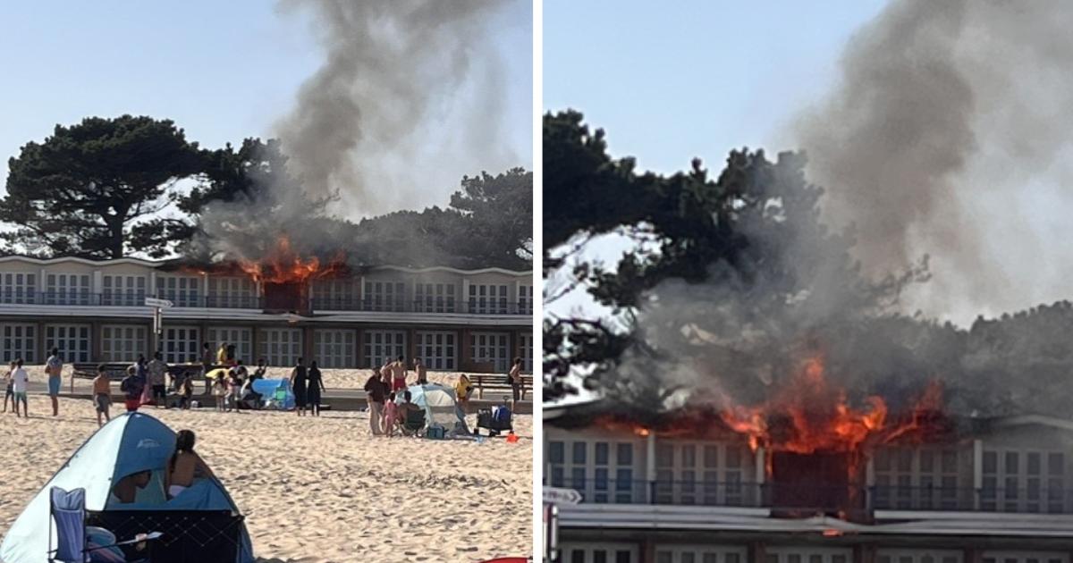 Faulty cooker sparks raging beach hut fire in Sandbanks