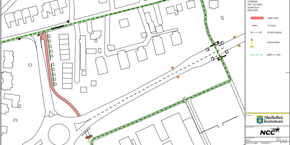 Cykelväg stängs av – och trafikljus sätts upp